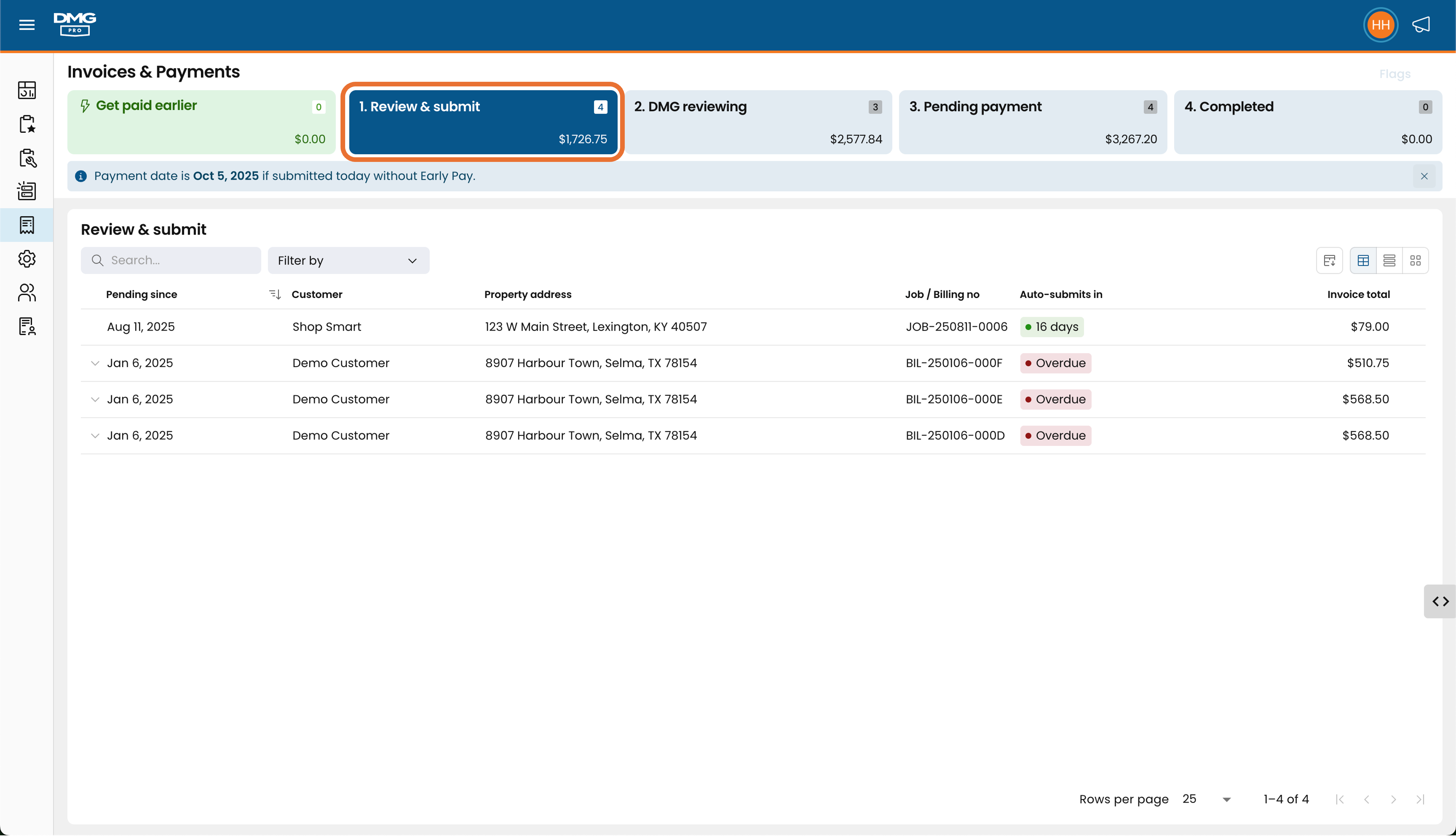Invoice management made easy with DMG Pro.